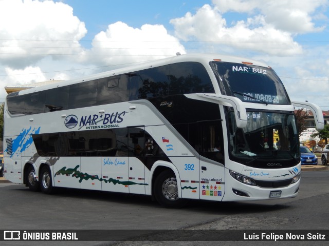 Nar-Bus Internacional 392 na cidade de Victoria, Malleco, Araucanía, Chile, por Luis Felipe Nova Seitz. ID da foto: 11681031.