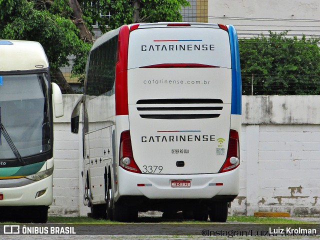 Auto Viação Catarinense 3379 na cidade de Juiz de Fora, Minas Gerais, Brasil, por Luiz Krolman. ID da foto: 11681632.