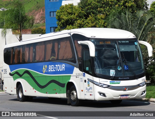 Bel-Tour Transportes e Turismo 319 na cidade de Aparecida, São Paulo, Brasil, por Adailton Cruz. ID da foto: 11683765.