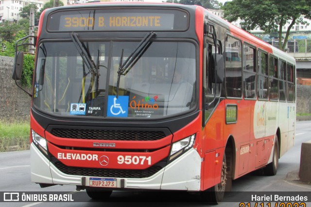 Santa Fé Transportes 95071 na cidade de Belo Horizonte, Minas Gerais, Brasil, por Hariel Bernades. ID da foto: 11686162.
