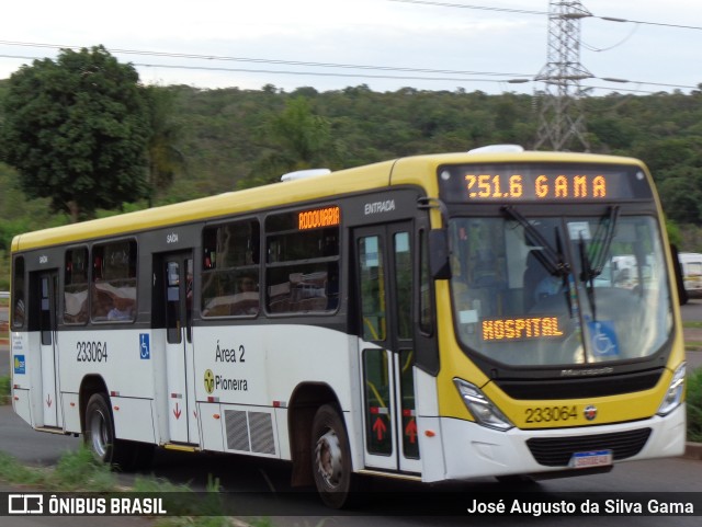 Viação Pioneira 233064 na cidade de Gama, Distrito Federal, Brasil, por José Augusto da Silva Gama. ID da foto: 11686934.