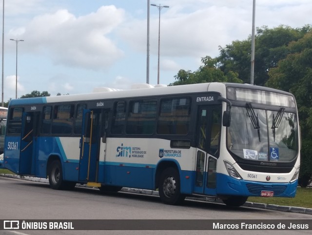 Transol Transportes Coletivos 50361 na cidade de Florianópolis, Santa Catarina, Brasil, por Marcos Francisco de Jesus. ID da foto: 11746035.