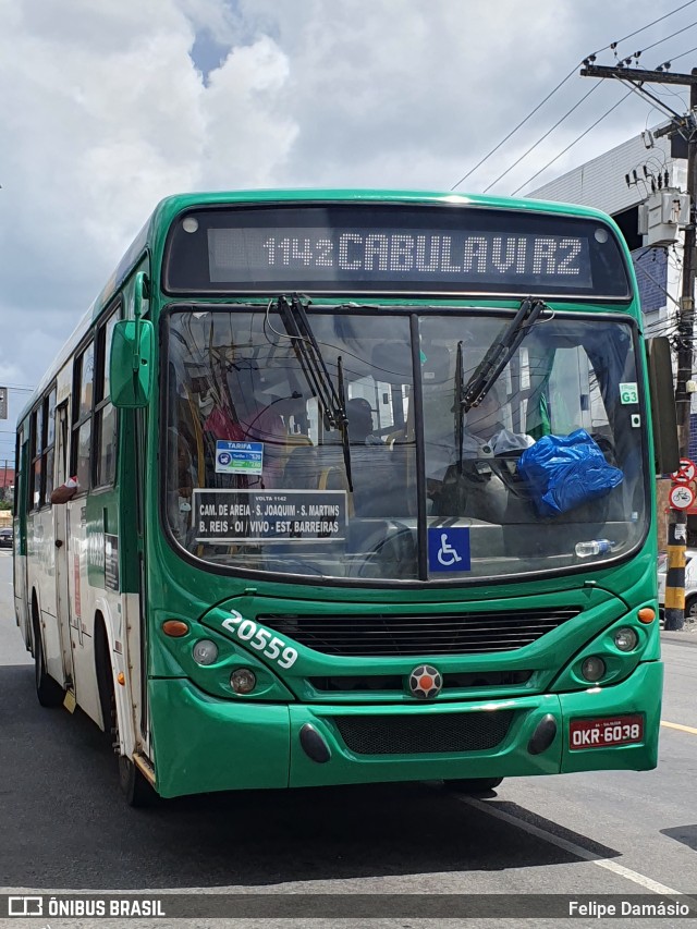 OT Trans - Ótima Salvador Transportes 20559 na cidade de Salvador, Bahia, Brasil, por Felipe Damásio. ID da foto: 11771180.