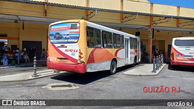 Petro Ita Transportes Coletivos de Passageiros 2074 na cidade de Petrópolis, Rio de Janeiro, Brasil, por GUIZÃO RJ. ID da foto: 11770298.