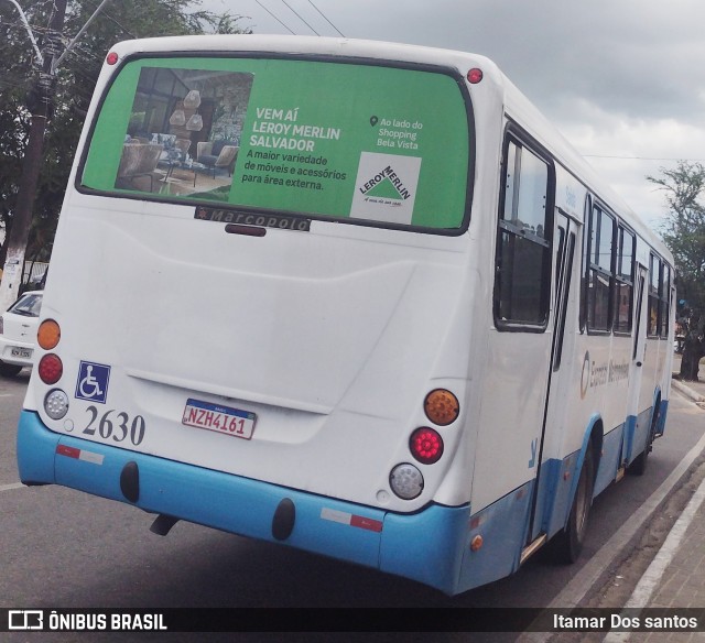 Expresso Metropolitano Transportes 2630 na cidade de Simões Filho, Bahia, Brasil, por Itamar dos Santos. ID da foto: 11775194.