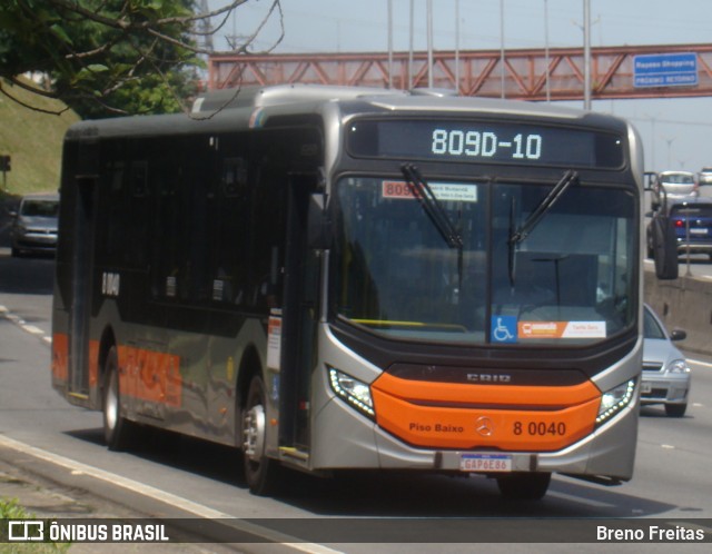 TRANSPPASS - Transporte de Passageiros 8 0040 na cidade de São Paulo, São Paulo, Brasil, por Breno Freitas. ID da foto: 11780139.