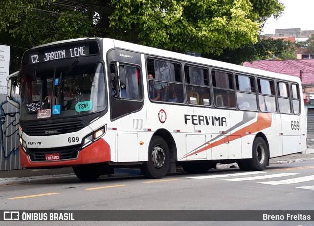 Viação Fervima 699 na cidade de Taboão da Serra, São Paulo, Brasil, por Breno Freitas. ID da foto: 11779987.