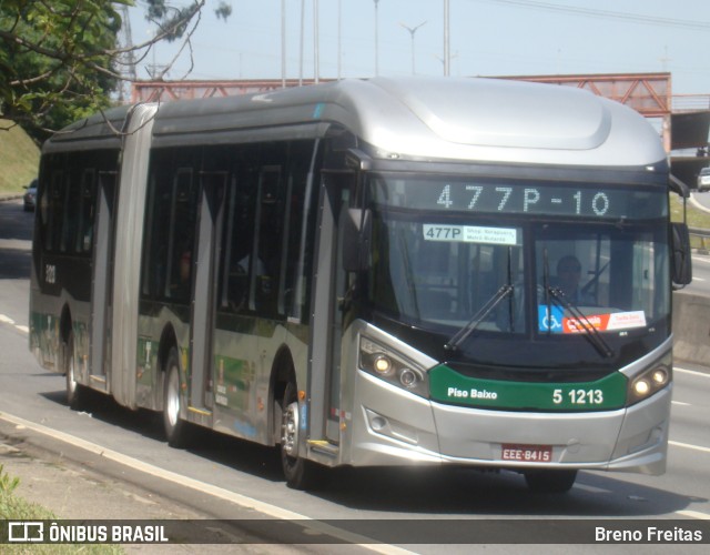Via Sudeste Transportes S.A. 5 1213 na cidade de São Paulo, São Paulo, Brasil, por Breno Freitas. ID da foto: 11780150.