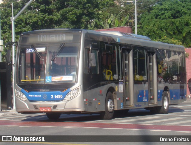 Sambaíba Transportes Urbanos 2 1480 na cidade de São Paulo, São Paulo, Brasil, por Breno Freitas. ID da foto: 11780128.