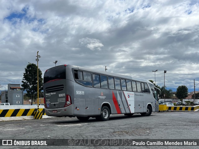 Empresa de Ônibus Pássaro Marron 90611 na cidade de Aparecida, Paraíba, Brasil, por Paulo Camillo Mendes Maria. ID da foto: 11782527.