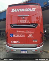 Viação Santa Cruz 32023 na cidade de Pouso Alegre, Minas Gerais, Brasil, por Helder Fernandes da Silva. ID da foto: :id.