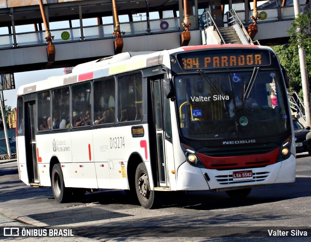 Transportes Barra D13274 na cidade de Rio de Janeiro, Rio de Janeiro, Brasil, por Valter Silva. ID da foto: 11783278.