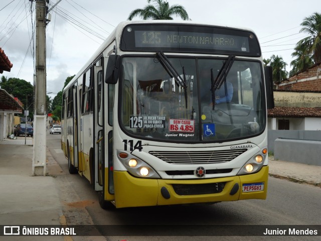 Transportes Guanabara 114 na cidade de Extremoz, Rio Grande do Norte, Brasil, por Junior Mendes. ID da foto: 11786639.