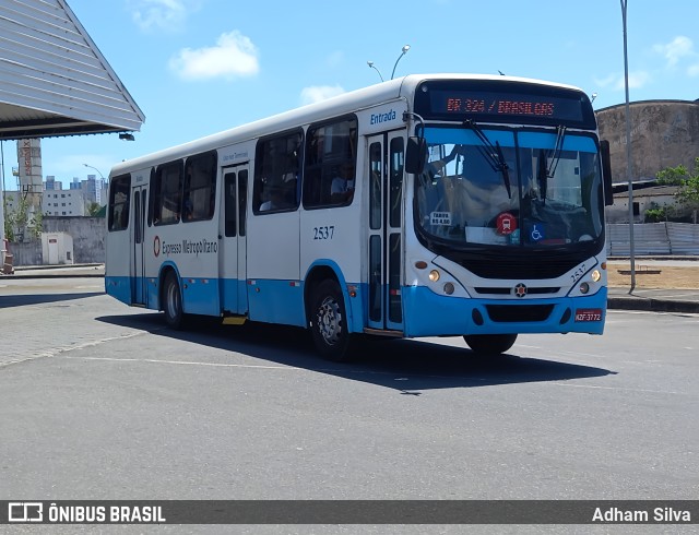 Expresso Metropolitano Transportes 2537 na cidade de Salvador, Bahia, Brasil, por Adham Silva. ID da foto: 11788331.