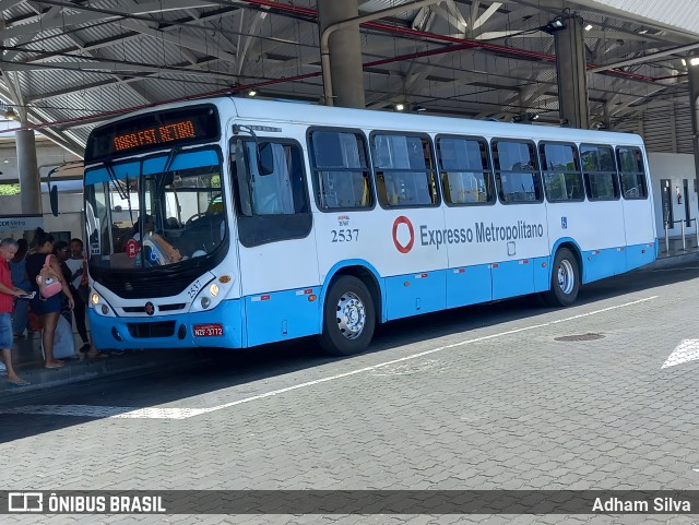 Expresso Metropolitano Transportes 2537 na cidade de Salvador, Bahia, Brasil, por Adham Silva. ID da foto: 11788277.
