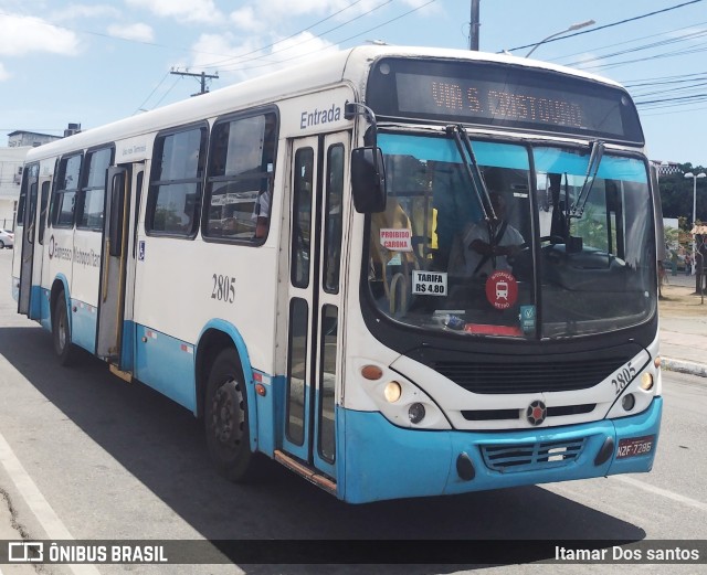 Expresso Metropolitano Transportes 2805 na cidade de Simões Filho, Bahia, Brasil, por Itamar dos Santos. ID da foto: 11785522.
