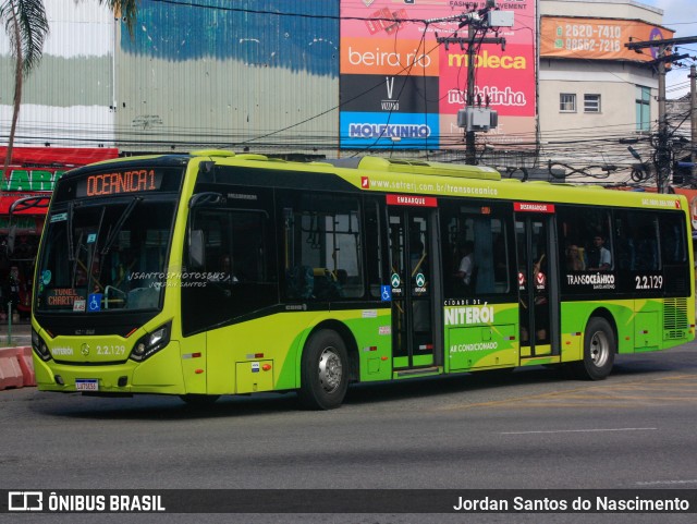 Santo Antônio Transportes Niterói 2.2.129 na cidade de Niterói, Rio de Janeiro, Brasil, por Jordan Santos do Nascimento. ID da foto: 11786369.