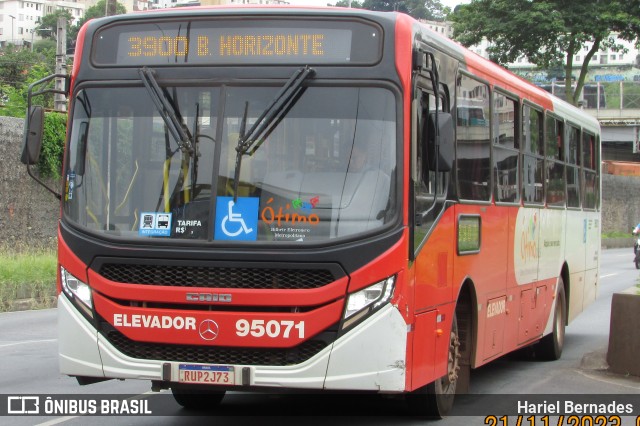 Santa Fé Transportes 95071 na cidade de Belo Horizonte, Minas Gerais, Brasil, por Hariel Bernades. ID da foto: 11791938.