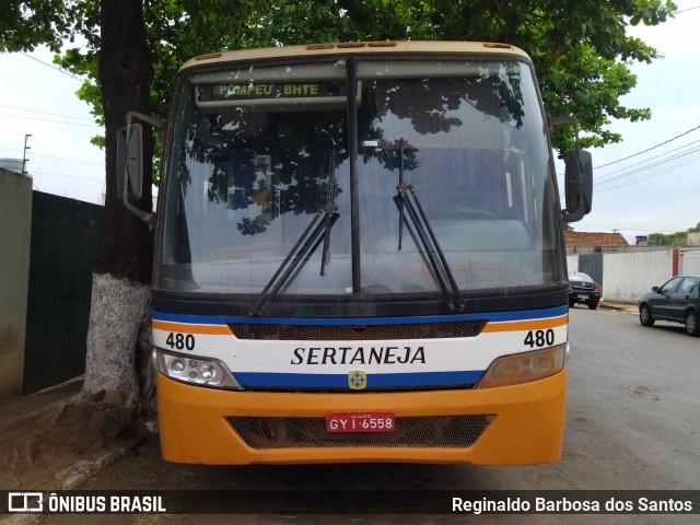 Viação Sertaneja 480 na cidade de Papagaios, Minas Gerais, Brasil, por Reginaldo Barbosa dos Santos. ID da foto: 11793926.