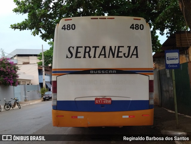 Viação Sertaneja 480 na cidade de Papagaios, Minas Gerais, Brasil, por Reginaldo Barbosa dos Santos. ID da foto: 11794996.