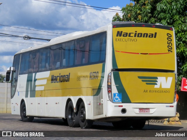 Viação Nacional 10500 na cidade de Vitória da Conquista, Bahia, Brasil, por João Emanoel. ID da foto: 11796073.