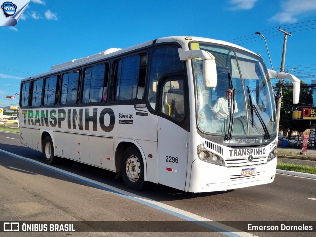Trans Pinho Turismo 2296 na cidade de Gravataí, Rio Grande do Sul, Brasil, por Emerson Dorneles. ID da foto: 11796349.