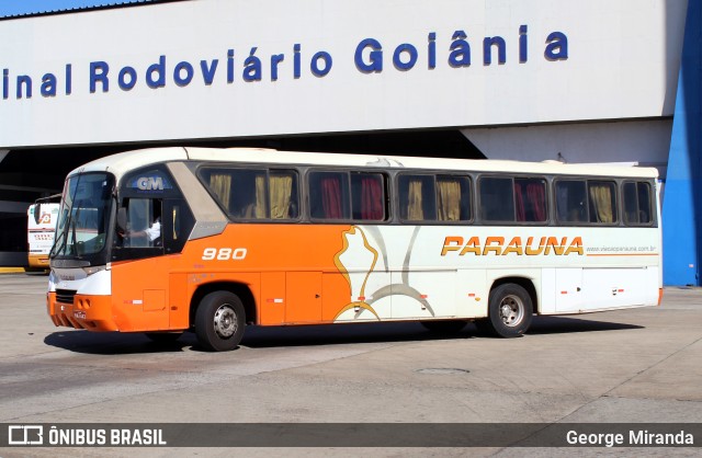 Viação Paraúna 980 na cidade de Goiânia, Goiás, Brasil, por George Miranda. ID da foto: 11795677.