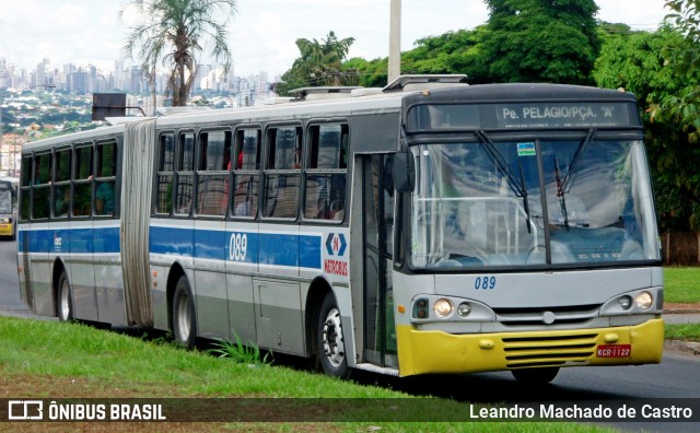 Metrobus 089 na cidade de Goiânia, Goiás, Brasil, por Leandro Machado de Castro. ID da foto: 11799197.