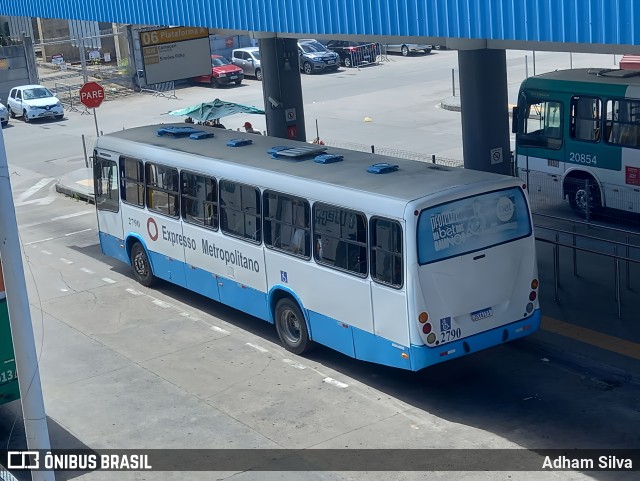 Expresso Metropolitano Transportes 2790 na cidade de Salvador, Bahia, Brasil, por Adham Silva. ID da foto: 11798847.