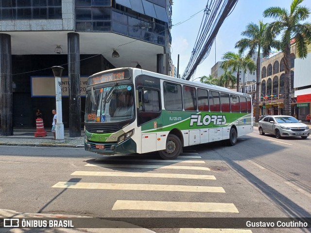 Transportes Flores RJ 128.470 na cidade de Duque de Caxias, Rio de Janeiro, Brasil, por Gustavo Coutinho. ID da foto: 11800607.