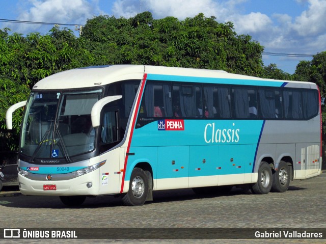 Empresa de Ônibus Nossa Senhora da Penha 50040 na cidade de Vitória da Conquista, Bahia, Brasil, por Gabriel Valladares. ID da foto: 11801210.