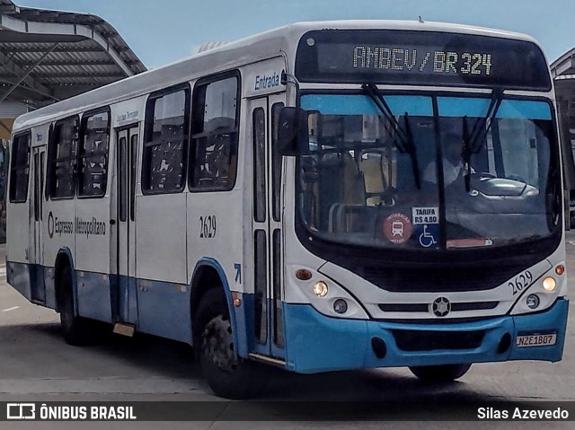 Expresso Metropolitano Transportes 2629 na cidade de Salvador, Bahia, Brasil, por Silas Azevedo. ID da foto: 11801948.