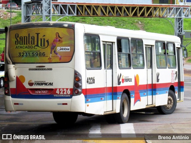 Transporte Tropical 4226 na cidade de Aracaju, Sergipe, Brasil, por Breno Antônio. ID da foto: 11806034.