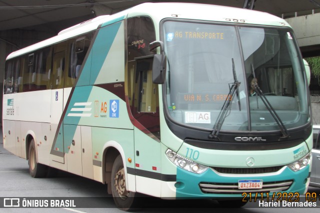 Santa Fé Transportes 110 na cidade de Belo Horizonte, Minas Gerais, Brasil, por Hariel Bernades. ID da foto: 11804055.