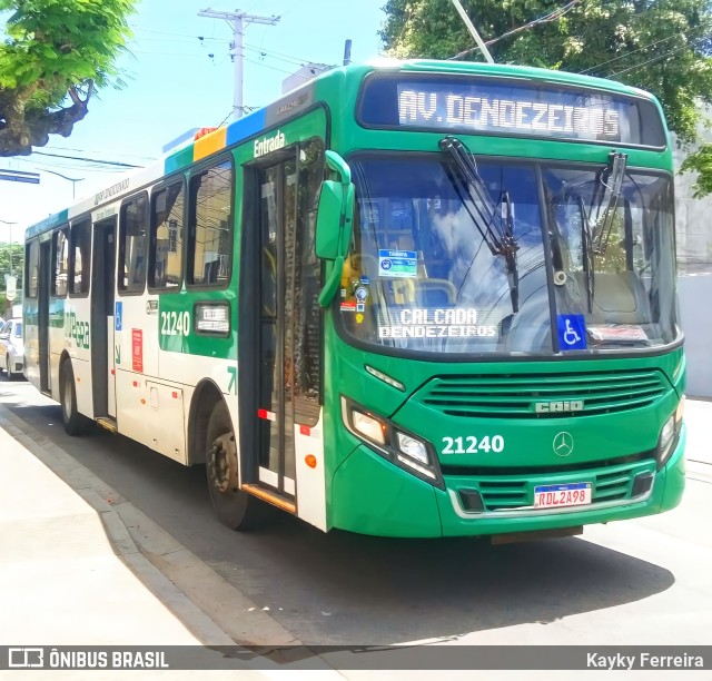 OT Trans - Ótima Salvador Transportes 21240 na cidade de Salvador, Bahia, Brasil, por Kayky Ferreira. ID da foto: 11803330.