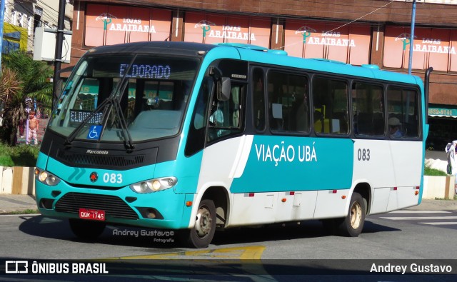 Viação Ubá Transportes 083 na cidade de Ubá, Minas Gerais, Brasil, por Andrey Gustavo. ID da foto: 11805708.
