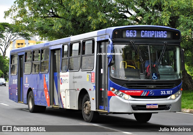Transportes Capellini 33.107 na cidade de Campinas, São Paulo, Brasil, por Julio Medeiros. ID da foto: 11805788.