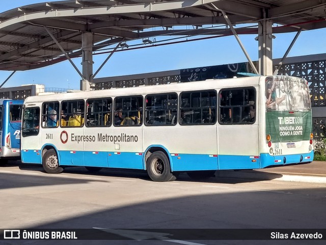 Expresso Metropolitano Transportes 2611 na cidade de Salvador, Bahia, Brasil, por Silas Azevedo. ID da foto: 11803992.
