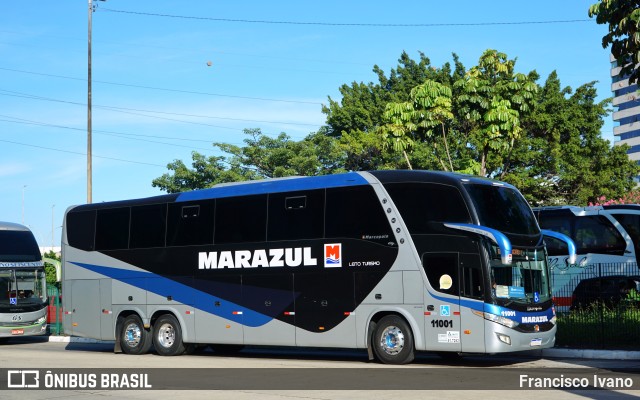 Marazul Turismo 11001 na cidade de São Paulo, São Paulo, Brasil, por Francisco Ivano. ID da foto: 11808659.