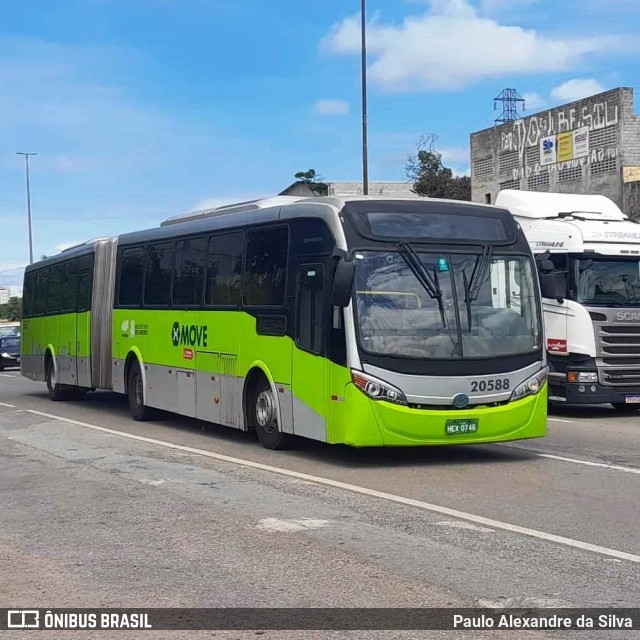 SM Transportes 20588 na cidade de Betim, Minas Gerais, Brasil, por Paulo Alexandre da Silva. ID da foto: 11810295.