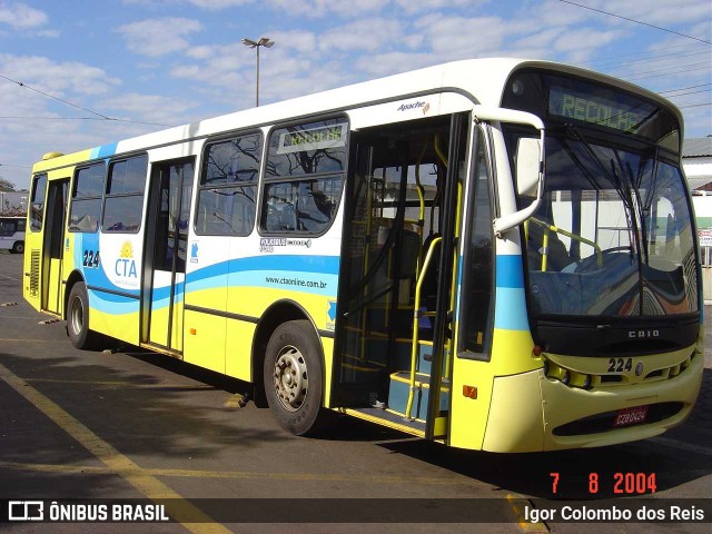 CTA - Companhia Tróleibus Araraquara 224 na cidade de Araraquara, São Paulo, Brasil, por Igor Colombo dos Reis. ID da foto: 11810267.