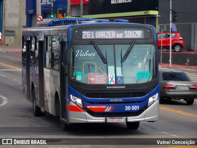 Auto Viação Urubupungá 20.501 na cidade de Cajamar, São Paulo, Brasil, por Valnei Conceição. ID da foto: 11815267.