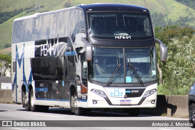 Empresa de Ônibus Nossa Senhora da Penha 61100 na cidade de Roseira, São Paulo, Brasil, por Antonio J. Moreira. ID da foto: 11814331.