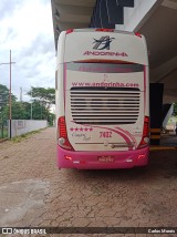 Empresa de Transportes Andorinha 7402 na cidade de Presidente Venceslau, São Paulo, Brasil, por Carlos Morais. ID da foto: :id.