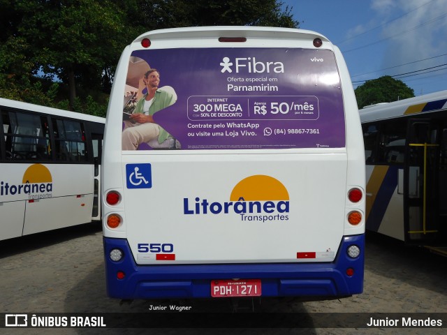 Litorânea Transportes 550 na cidade de Nísia Floresta, Rio Grande do Norte, Brasil, por Junior Mendes. ID da foto: 11816498.