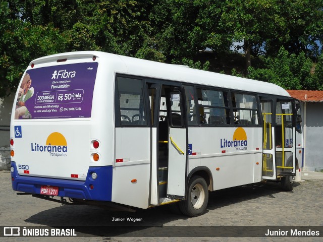 Litorânea Transportes 550 na cidade de Nísia Floresta, Rio Grande do Norte, Brasil, por Junior Mendes. ID da foto: 11816468.