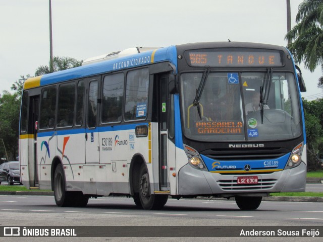 Transportes Futuro C30189 na cidade de Rio de Janeiro, Rio de Janeiro, Brasil, por Anderson Sousa Feijó. ID da foto: 11823329.