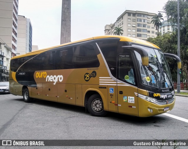 Ouro Negro Transportes e Turismo RJ 627.017 na cidade de Petrópolis, Rio de Janeiro, Brasil, por Gustavo Esteves Saurine. ID da foto: 11823051.