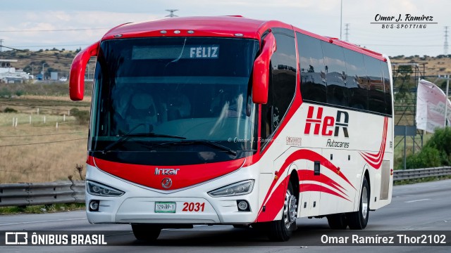 HeR Autocares 2031 na cidade de Huehuetoca, Estado de México, México, por Omar Ramírez Thor2102. ID da foto: 11821434.