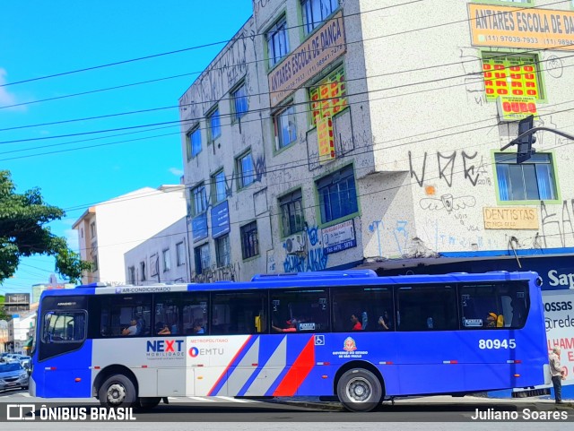 Next Mobilidade - ABC Sistema de Transporte 80.945 na cidade de Santo André, São Paulo, Brasil, por Juliano Soares. ID da foto: 11820602.